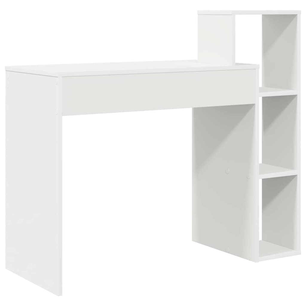 Stol s policom Bijelo 100 x 40 x 90 cm Konstruirano drvo