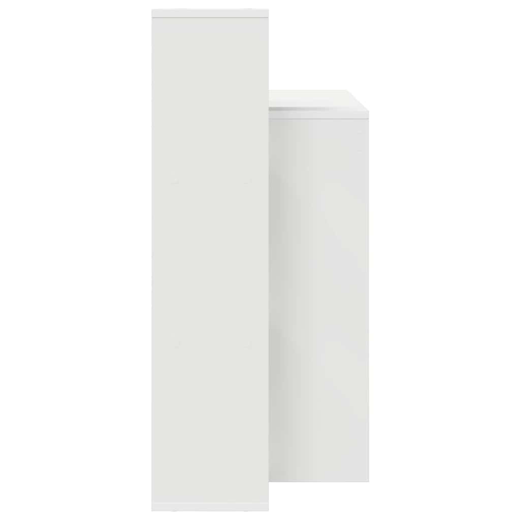 Stol s policom Bijelo 100 x 40 x 90 cm Konstruirano drvo