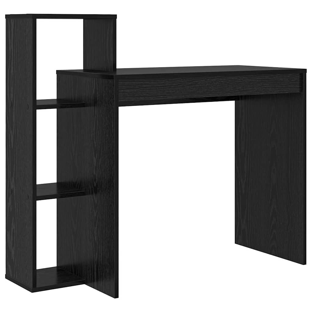 Stol s policom Crni hrast 100 x 40 x 90 cm Konstruirano drvo