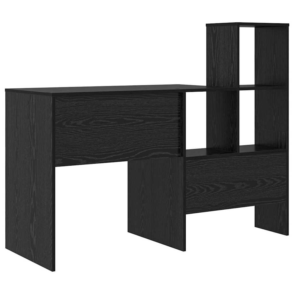 Stol s policom Crni hrast 100 x 40 x 90 cm Konstruirano drvo