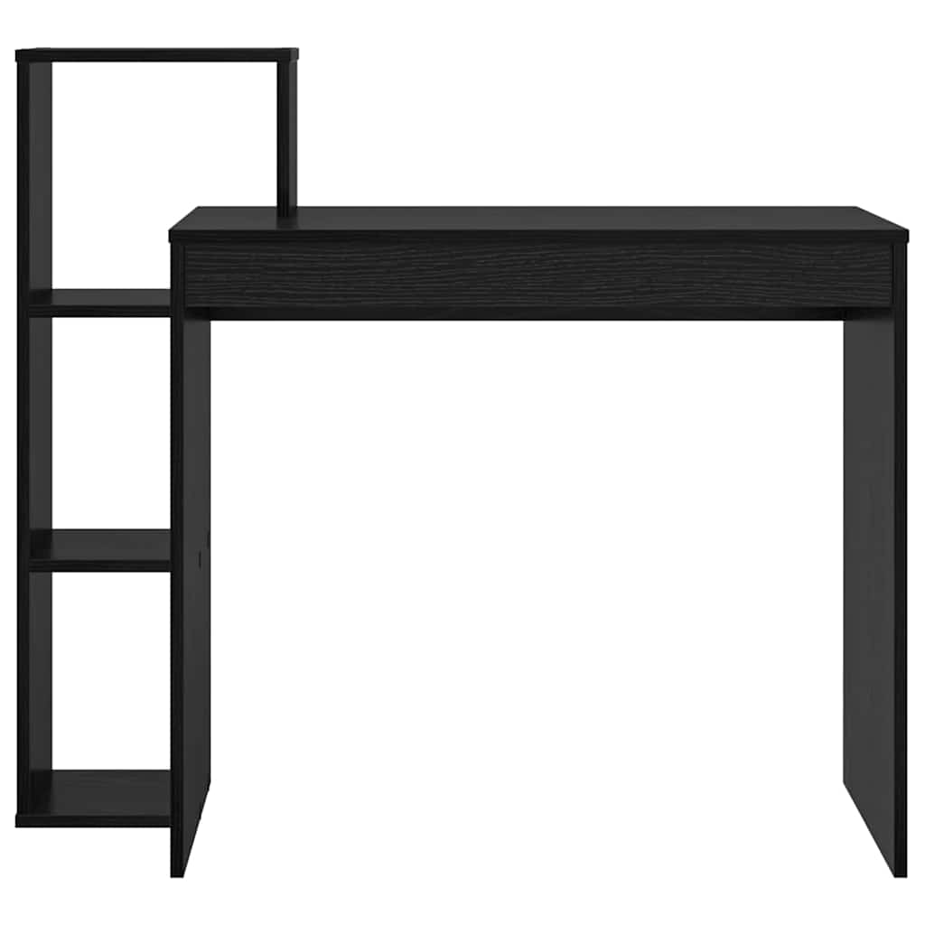 Stol s policom Crni hrast 100 x 40 x 90 cm Konstruirano drvo