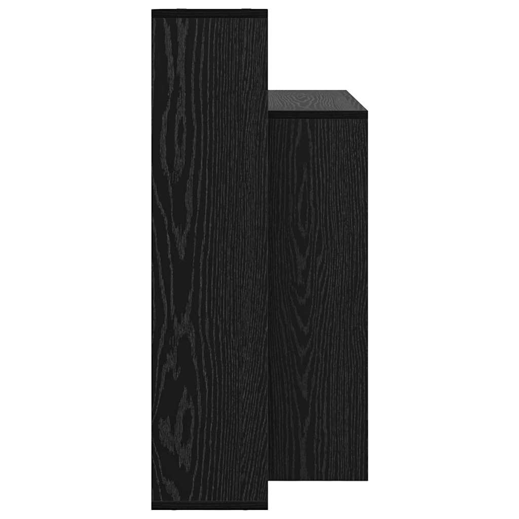 Stol s policom Crni hrast 100 x 40 x 90 cm Konstruirano drvo