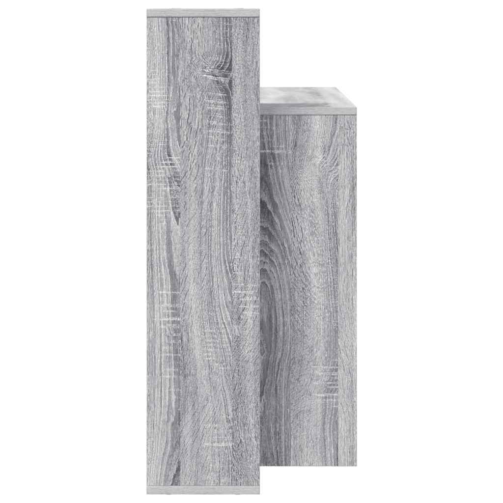 Stol s policom Siva Sonoma 100 x 40 x 90 cm Konstruirano drvo