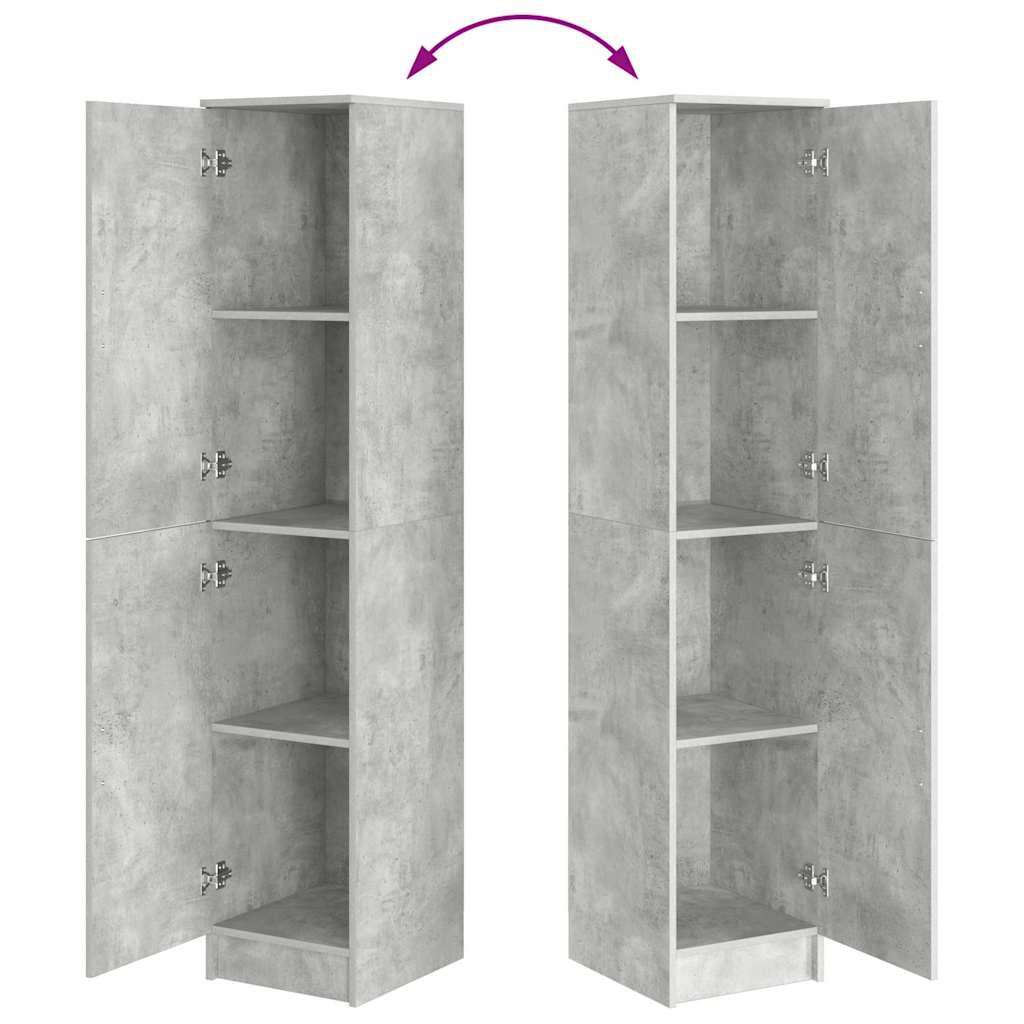 Highboard Betonski sivi 35 x 39 x 168 cm