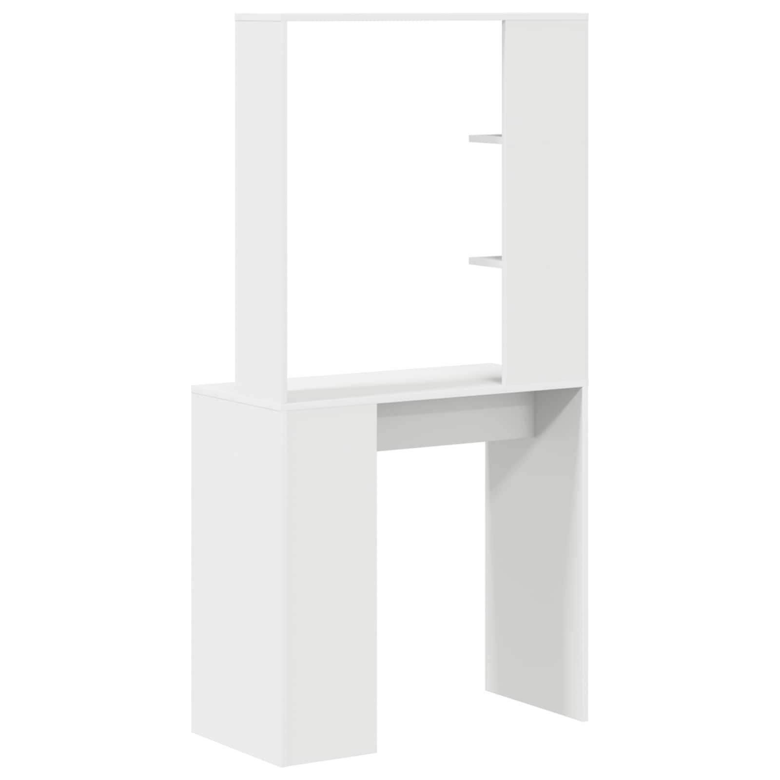 Stol s policom Bijelo 78,5 x 37 x 154,5 cm Konstruirano drvo