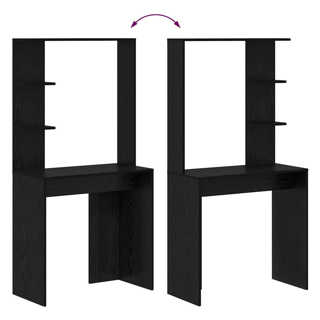 Stol Crni hrast 78,5 x 37 x 154,5 cm Konstruirano drvo