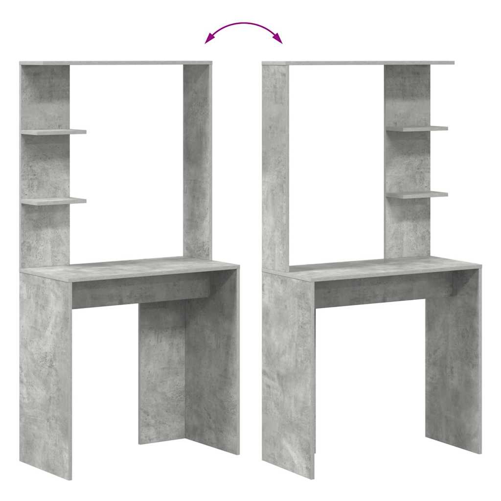 Stol Betonski sivi 78,5 x 37 x 154,5 cm Konstruirano drvo