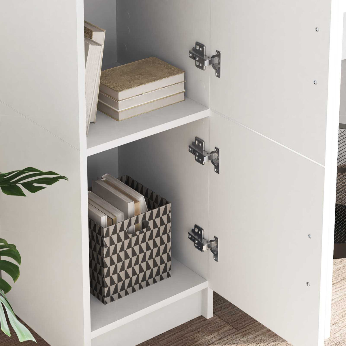 Highboard Bijelo 31.5 x 32 x 122.5 cm