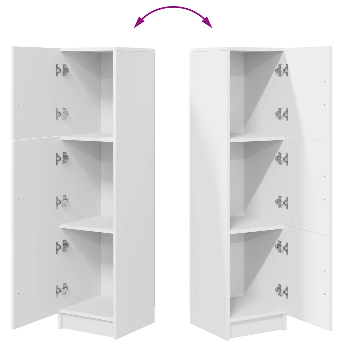 Highboard Bijelo 31.5 x 32 x 122.5 cm