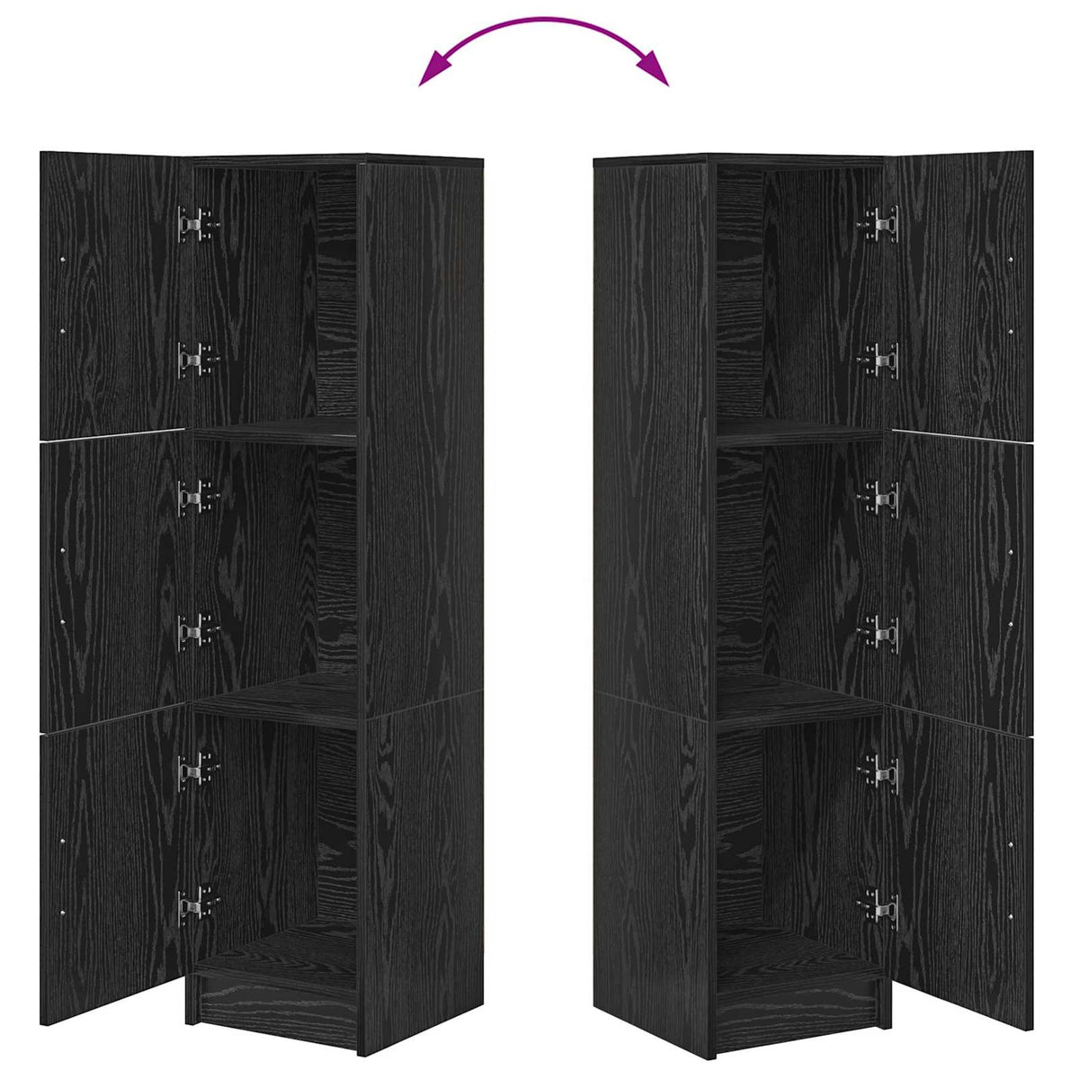 Highboard Crni hrast 31.5 x 32 x 122.5 cm