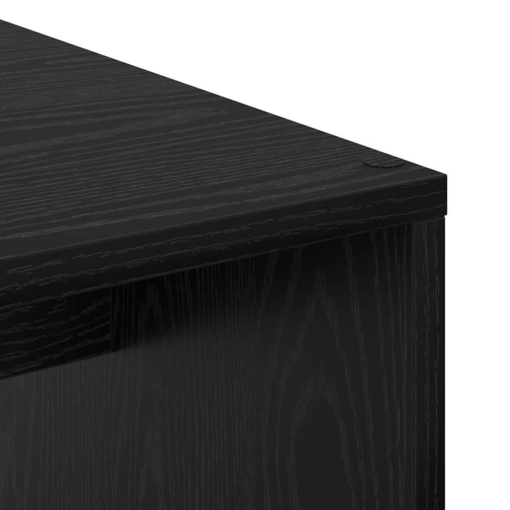 Stol s policom Crni hrast 102 x 50 x 124 cm Konstruirano drvo