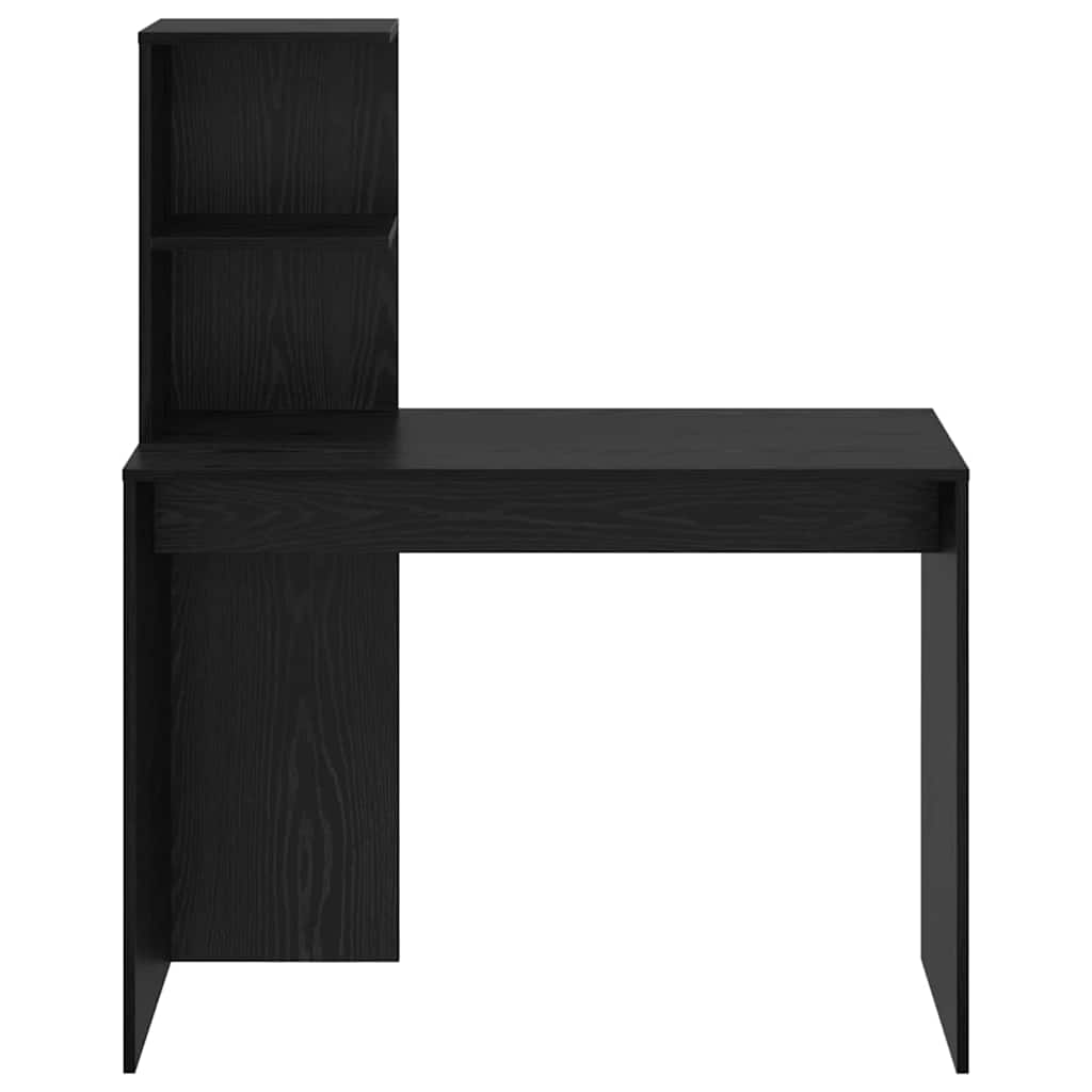 Stol s policom Crni hrast 102 x 50 x 124 cm Konstruirano drvo
