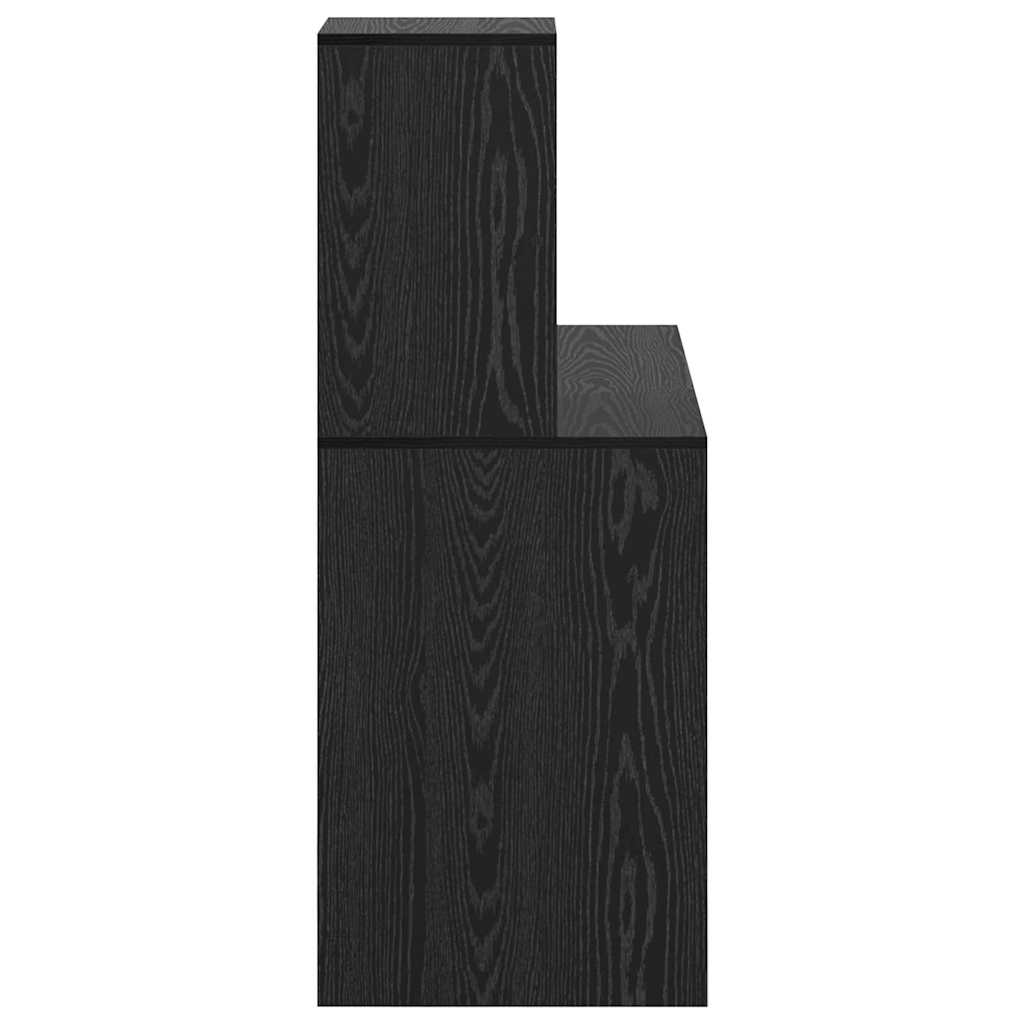Stol s policom Crni hrast 102 x 50 x 124 cm Konstruirano drvo