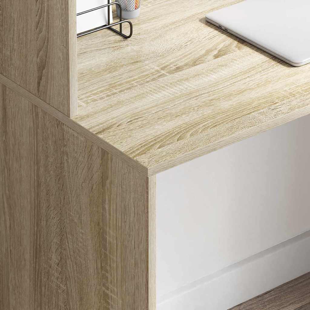 Stol s policom sonoma hrast 102 x 50 x 124 cm Konstruirano drvo