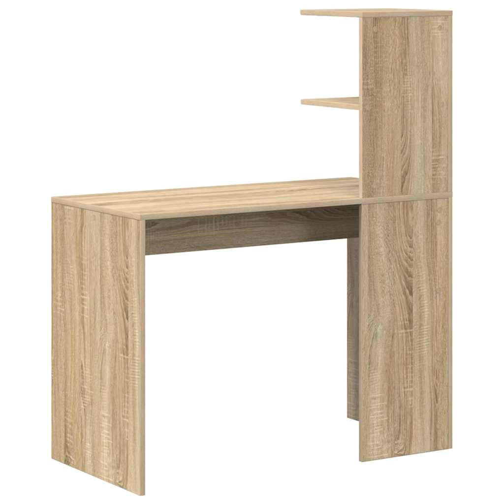 Stol s policom sonoma hrast 102 x 50 x 124 cm Konstruirano drvo