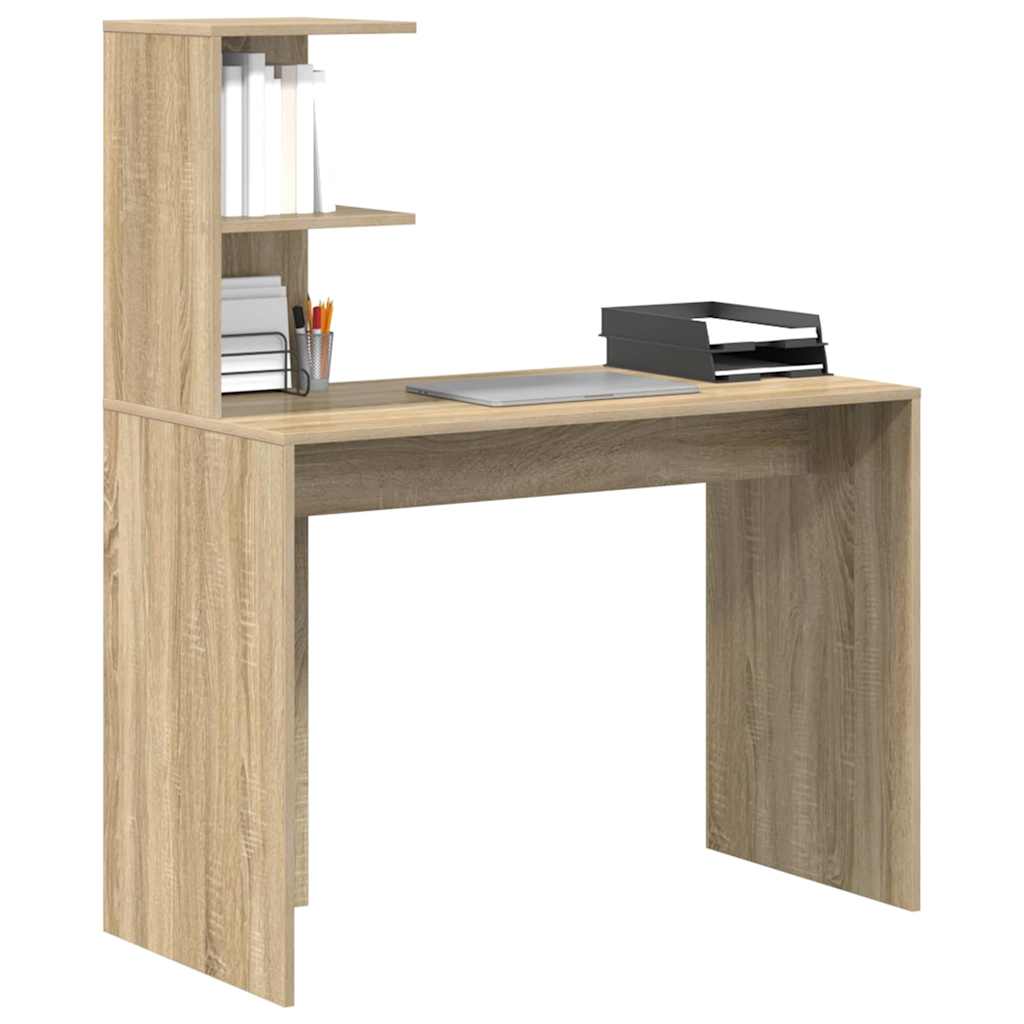 Stol s policom sonoma hrast 102 x 50 x 124 cm Konstruirano drvo