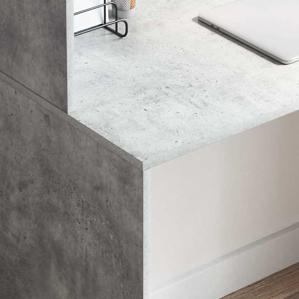 Stol Betonski sivi 102 x 50 x 124 cm Konstruirano drvo