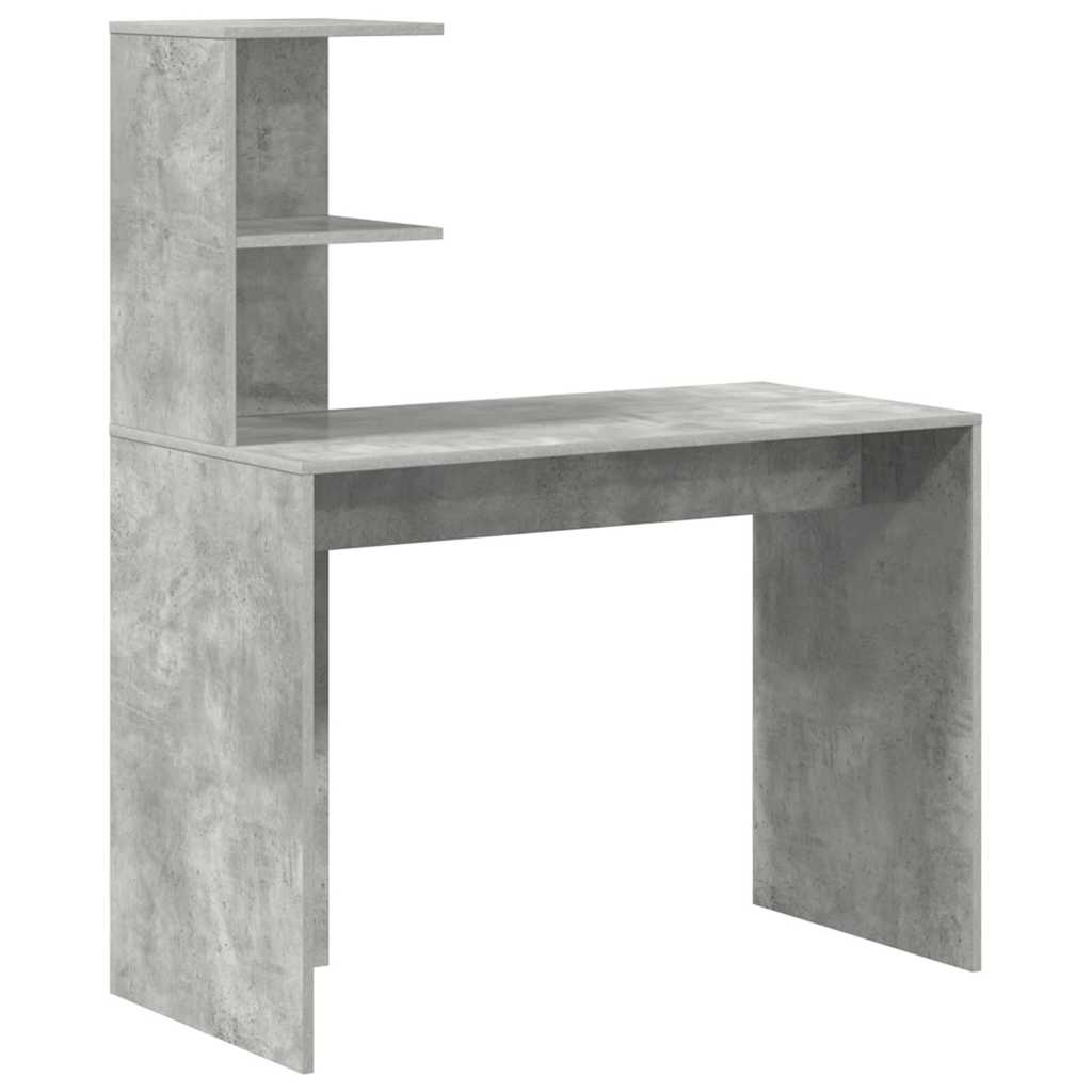 Stol Betonski sivi 102 x 50 x 124 cm Konstruirano drvo