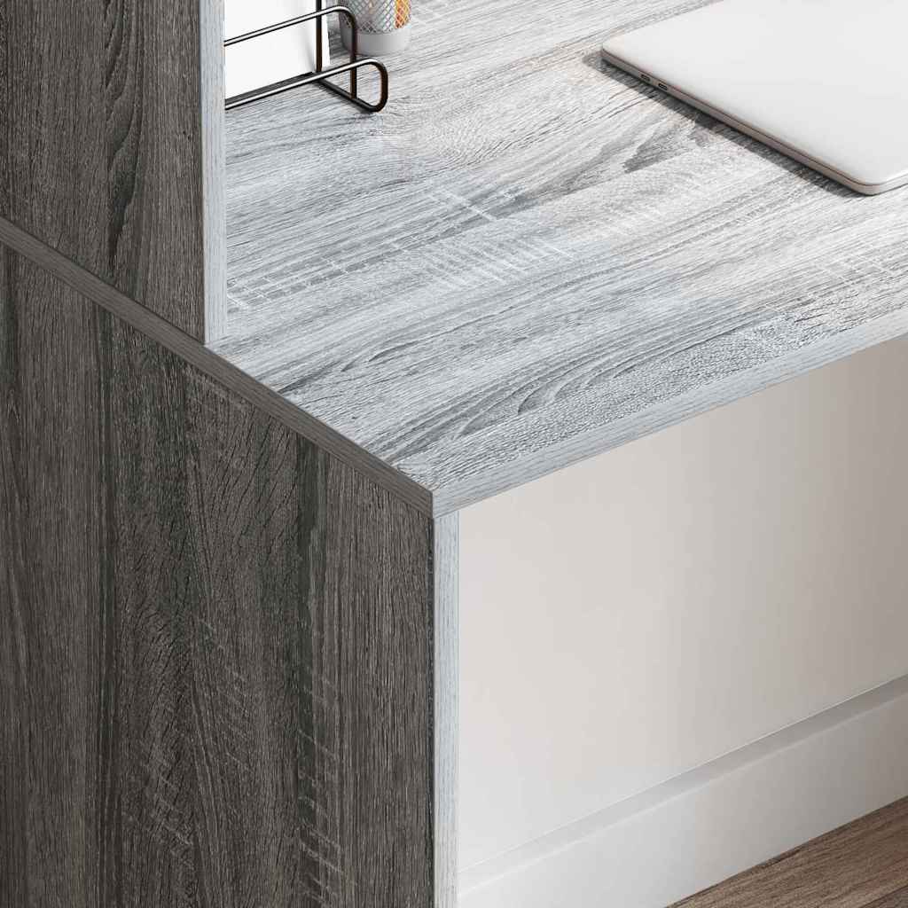 Stol s policom Siva Sonoma 102 x 50 x 124 cm Konstruirano drvo
