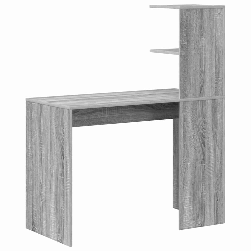 Stol s policom Siva Sonoma 102 x 50 x 124 cm Konstruirano drvo