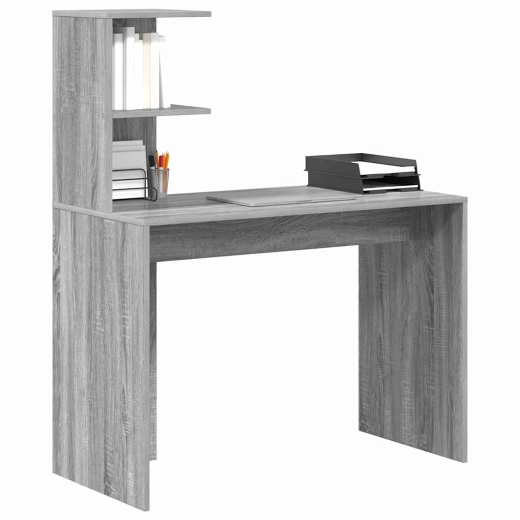 Stol s policom Siva Sonoma 102 x 50 x 124 cm Konstruirano drvo