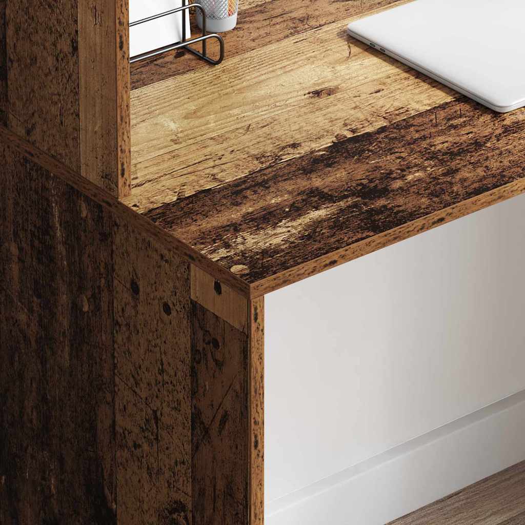 Stol s policom Staro drvo 102 x 50 x 124 cm Konstruirano drvo