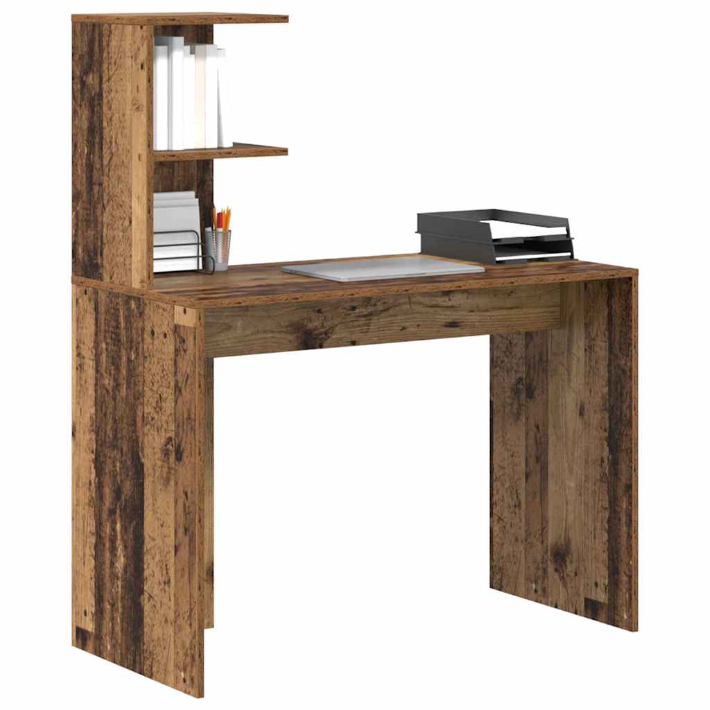 Stol s policom Staro drvo 102 x 50 x 124 cm Konstruirano drvo