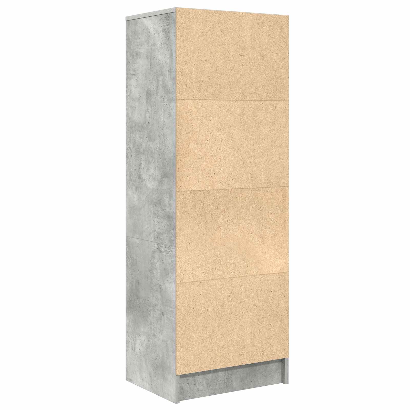 Highboard s ladicama Betonski sivi 45,5 x 34 x 127 cm