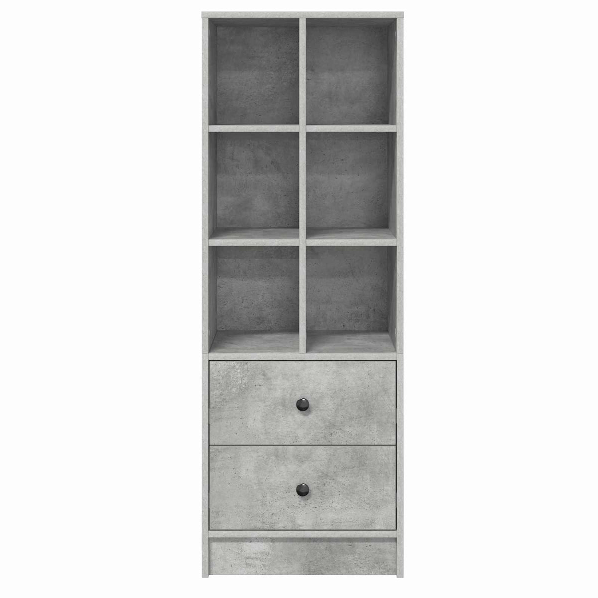 Highboard s ladicama Betonski sivi 45,5 x 34 x 127 cm