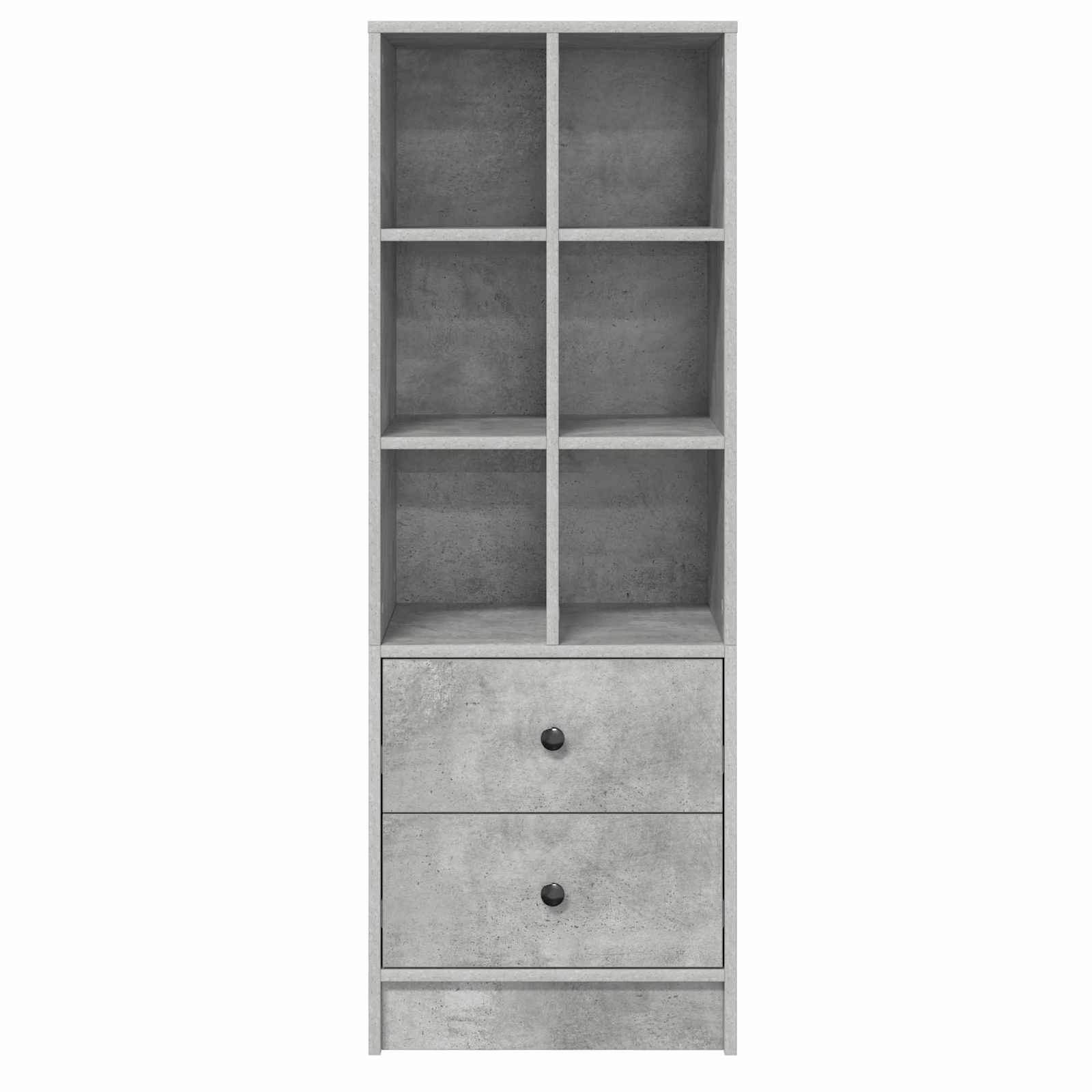 Highboard s ladicama Betonski sivi 45,5 x 34 x 127 cm