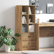 Highboard s ladicama Umjetnički hrast 45,5 x 34 x 127 cm
