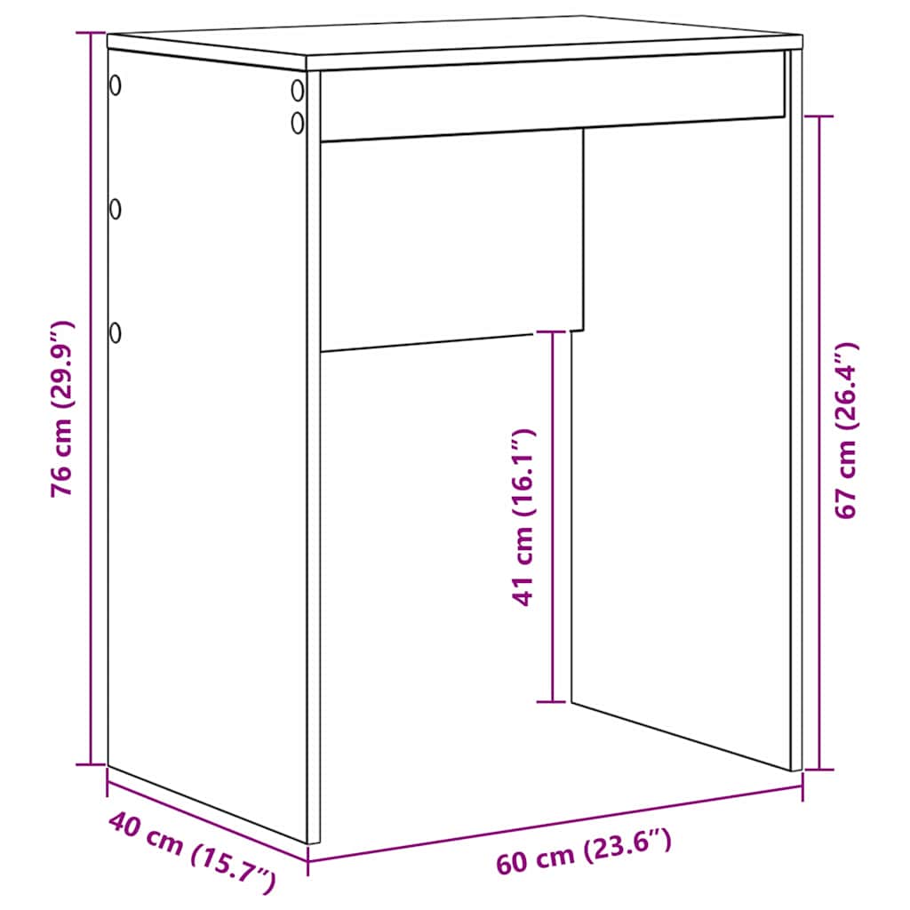 Stol Betonski sivi 60 x 40 x 76 cm