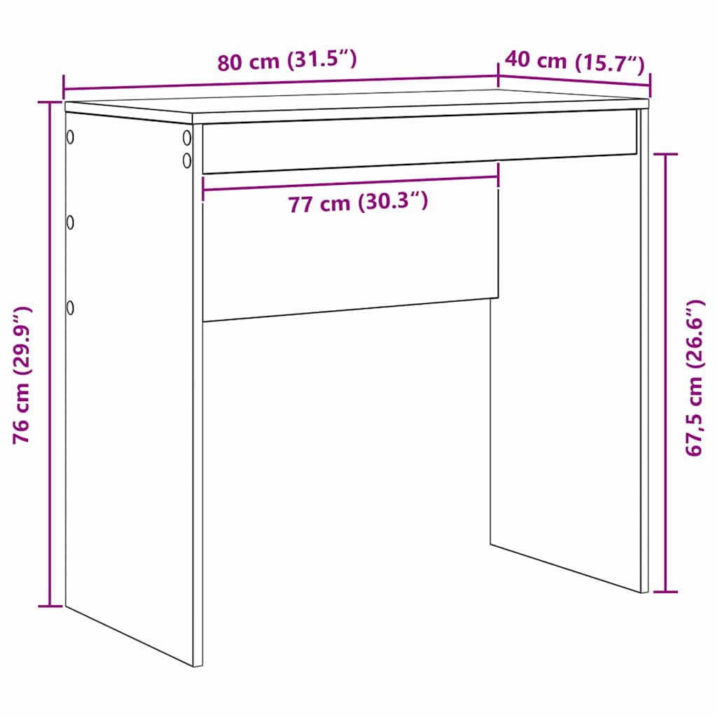 Stol Dimljeni hrast 80 x 40 x 76 cm