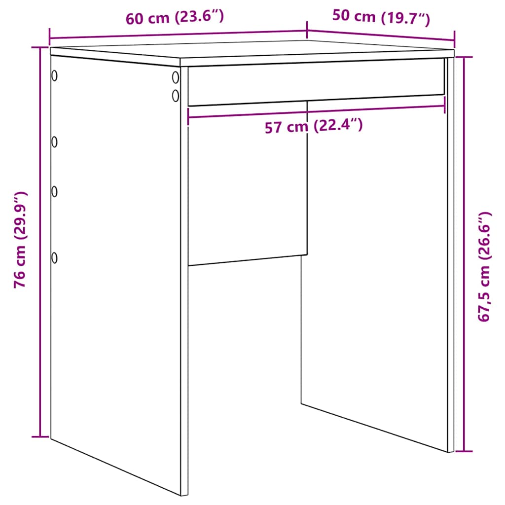 Stol Bijelo 60 x 50 x 76 cm