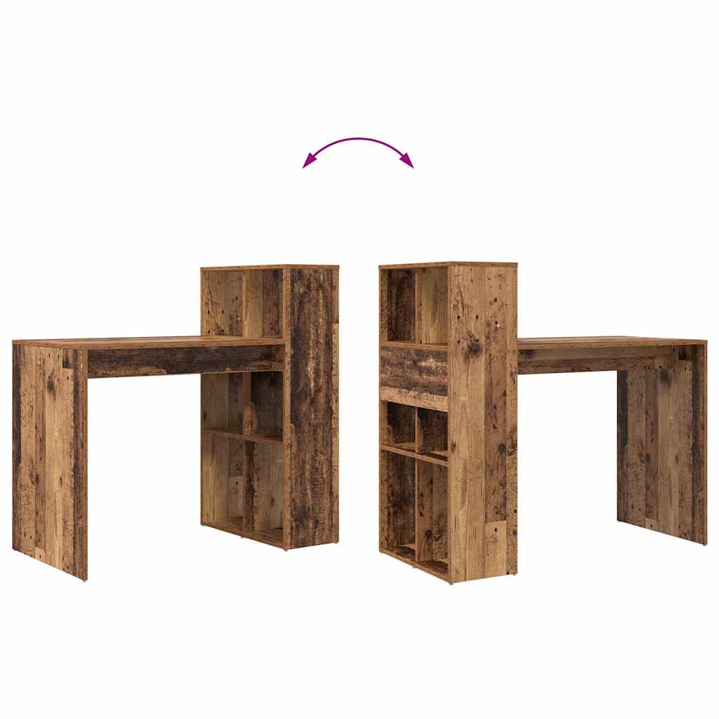 Stol s policom Staro drvo 108 x 55 x 103.5 cm Konstruirano drvo