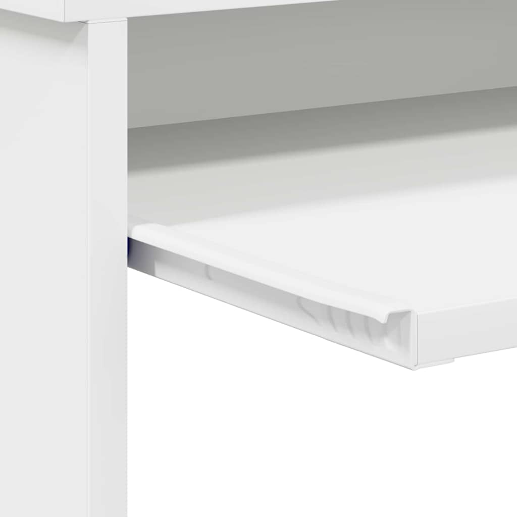 Stol s ladicama Bijelo 106 x 41 x 88.5 cm Konstruirano drvo