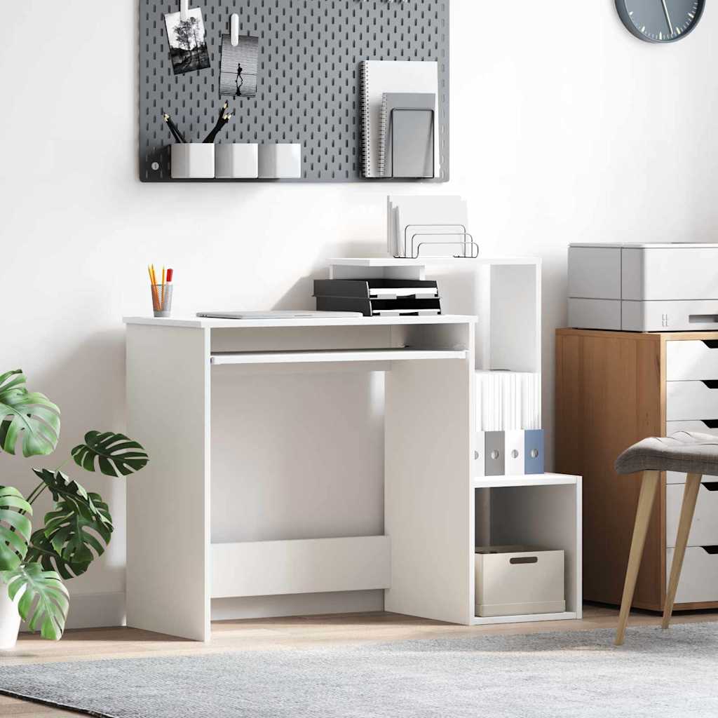 Stol s ladicama Bijelo 106 x 41 x 88.5 cm Konstruirano drvo