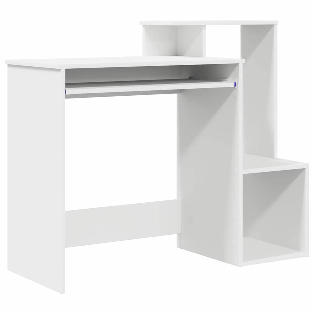Stol s ladicama Bijelo 106 x 41 x 88.5 cm Konstruirano drvo