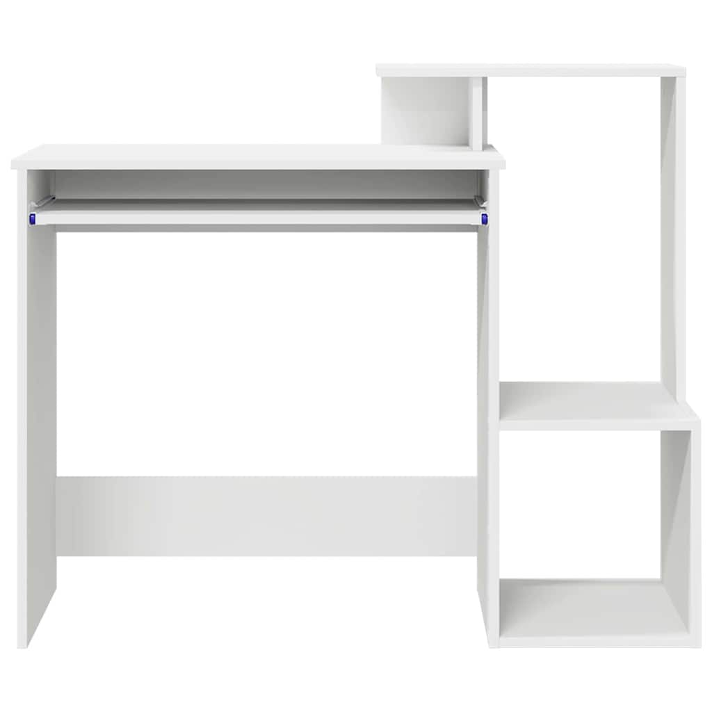 Stol s ladicama Bijelo 106 x 41 x 88.5 cm Konstruirano drvo