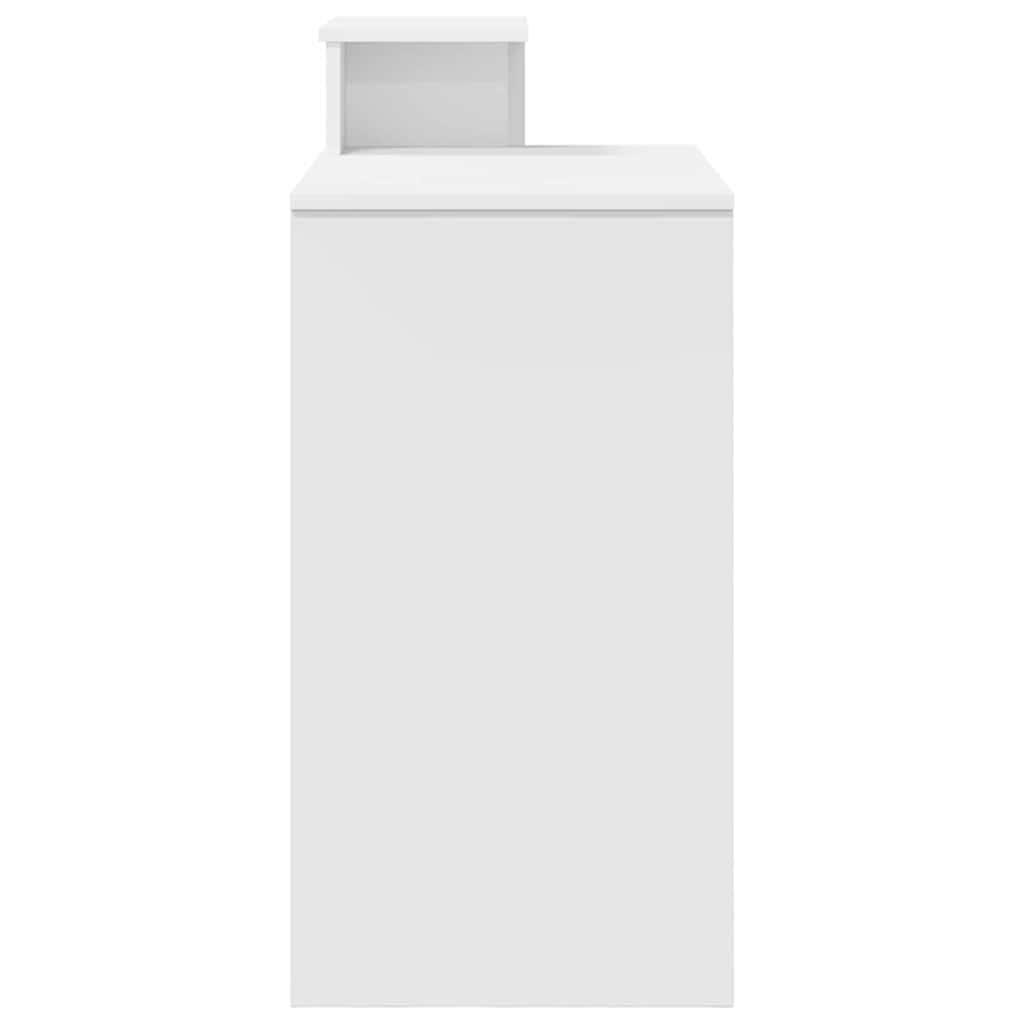 Stol s ladicama Bijelo 106 x 41 x 88.5 cm Konstruirano drvo