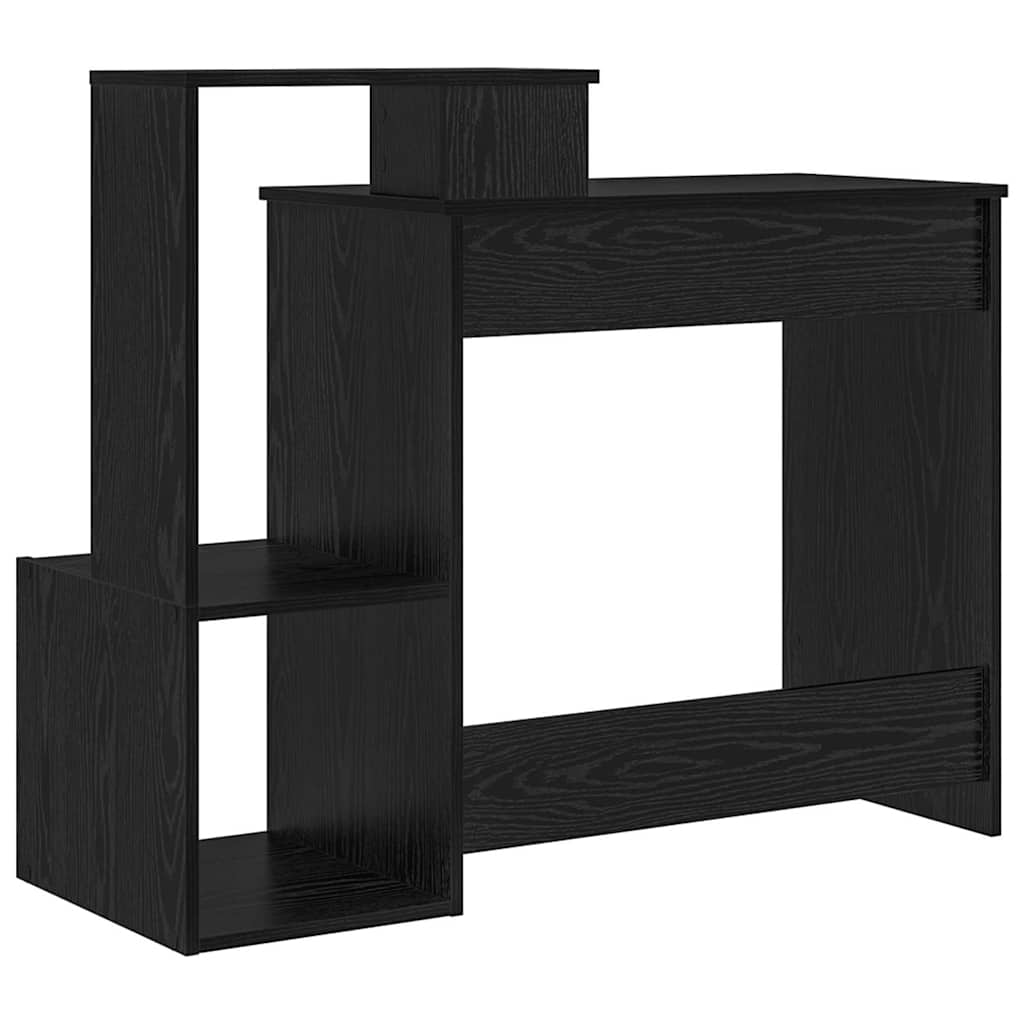 Stol s ladicama Crni hrast 106 x 41 x 88.5 cm Konstruirano drvo