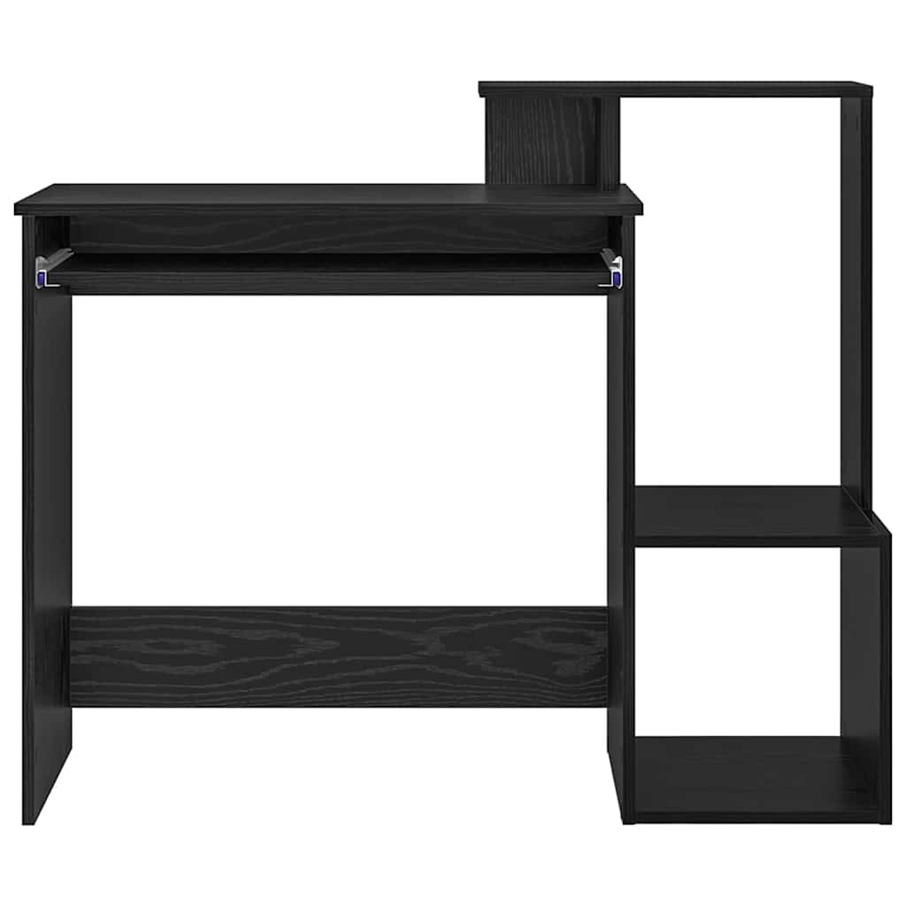 Stol s ladicama Crni hrast 106 x 41 x 88.5 cm Konstruirano drvo