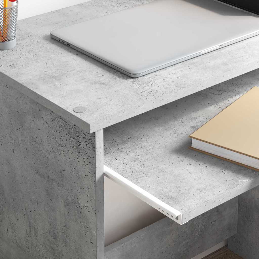 Stol Betonski sivi 106 x 41 x 88.5 cm Konstruirano drvo