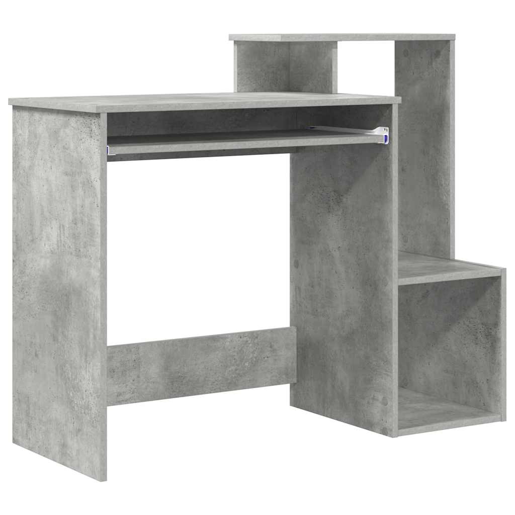 Stol Betonski sivi 106 x 41 x 88.5 cm Konstruirano drvo