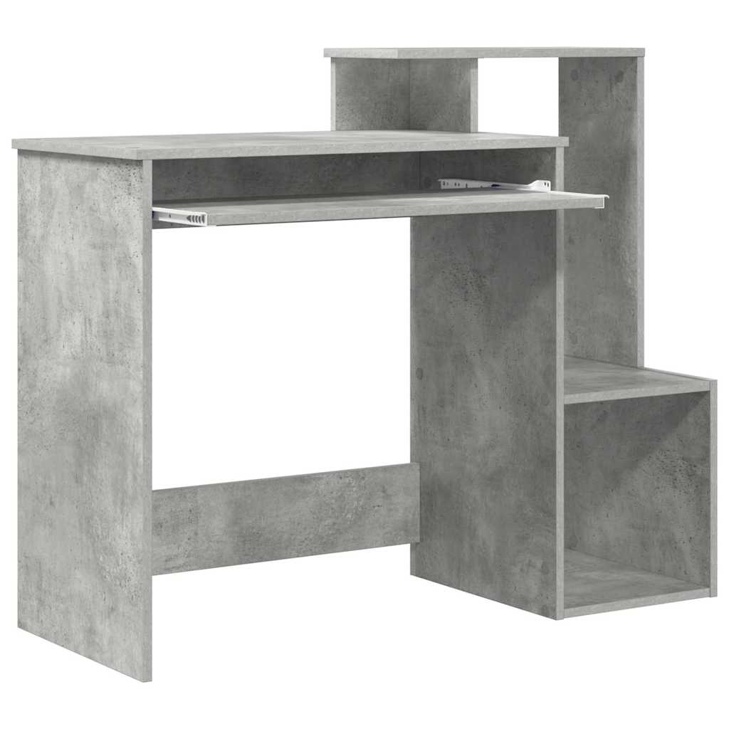 Stol Betonski sivi 106 x 41 x 88.5 cm Konstruirano drvo