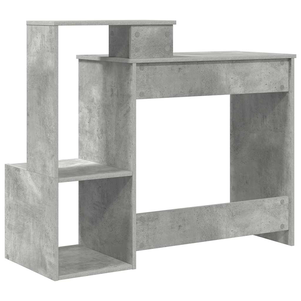 Stol Betonski sivi 106 x 41 x 88.5 cm Konstruirano drvo