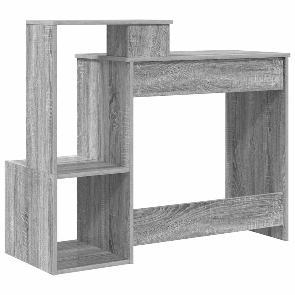 Stol s policom Siva Sonoma 106 x 41 x 88.5 cm Konstruirano drvo