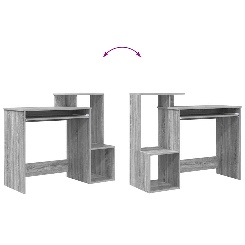 Stol s policom Siva Sonoma 106 x 41 x 88.5 cm Konstruirano drvo