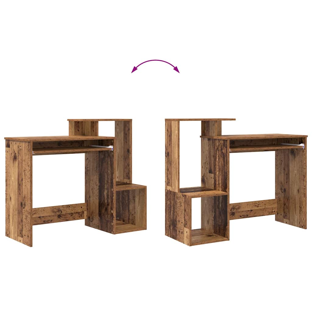 Stol s ladicama Staro drvo 106 x 41 x 88.5 cm Konstruirano drvo