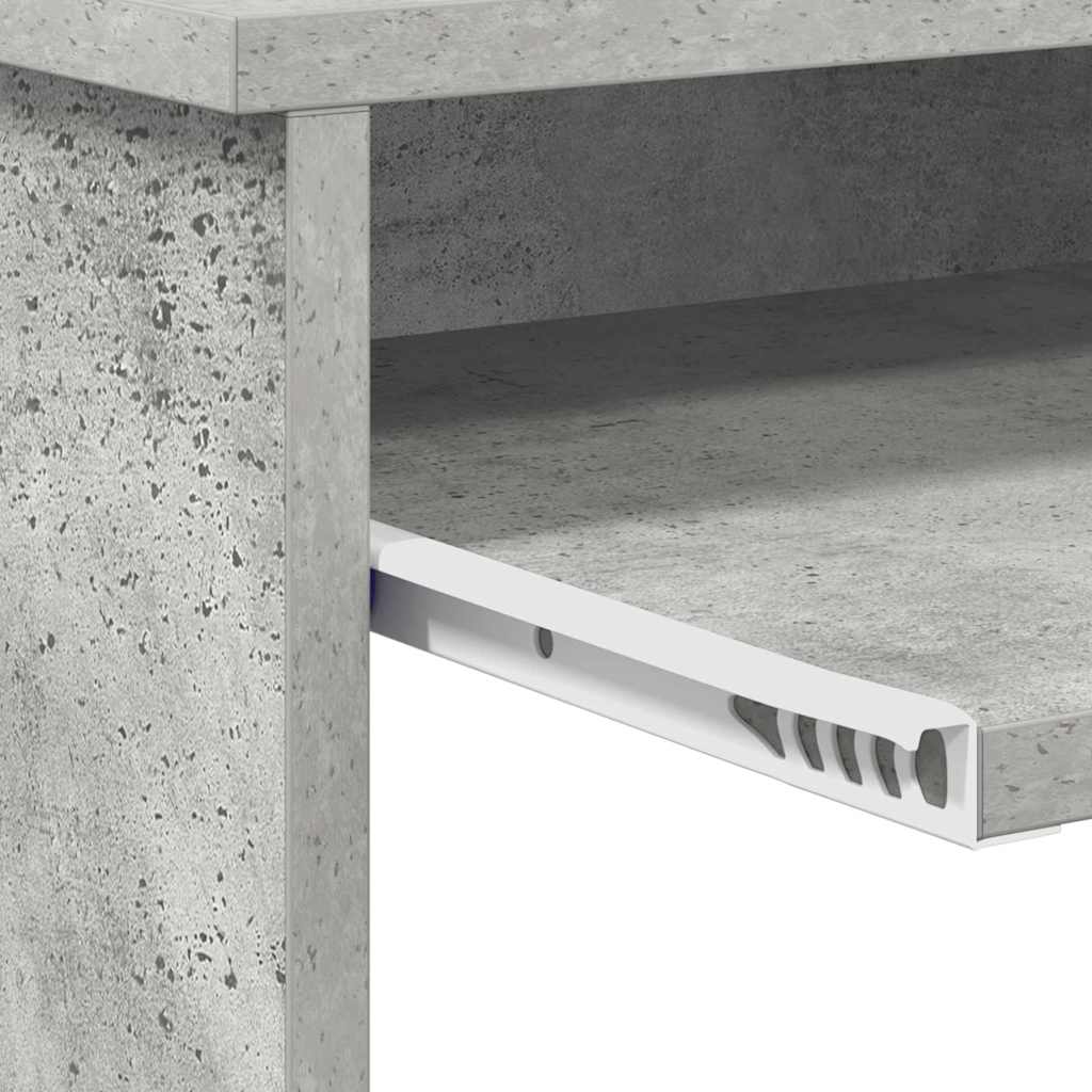 Stol Betonski sivi 120,5 x 44 x 88,5 cm Konstruirano drvo